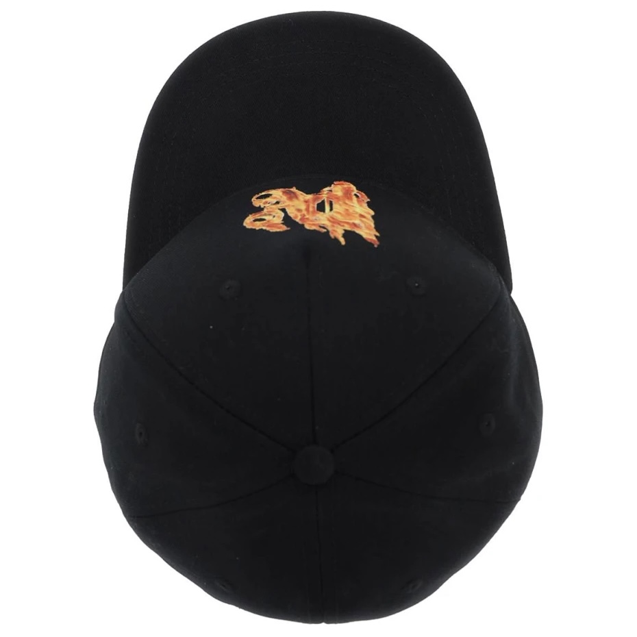 Palm Angels Burning Monogram Baseball Cap