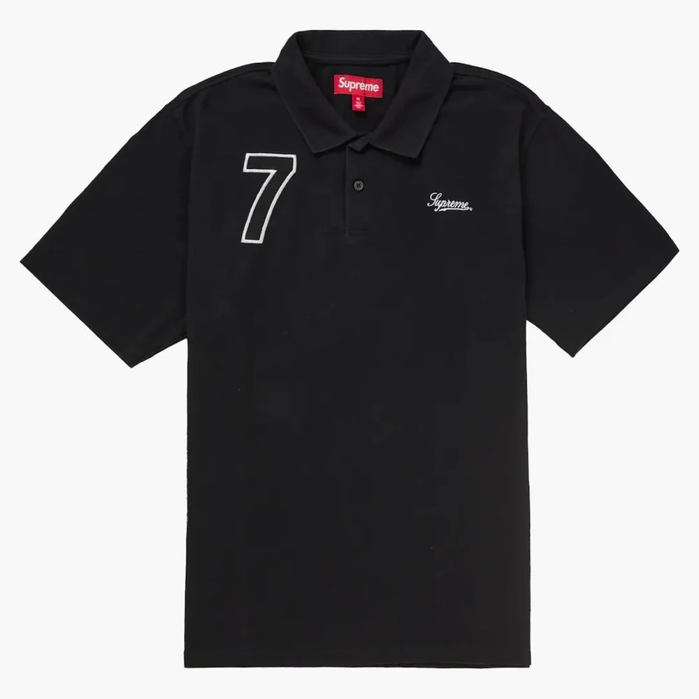 Supreme Cursive Polo 'Black