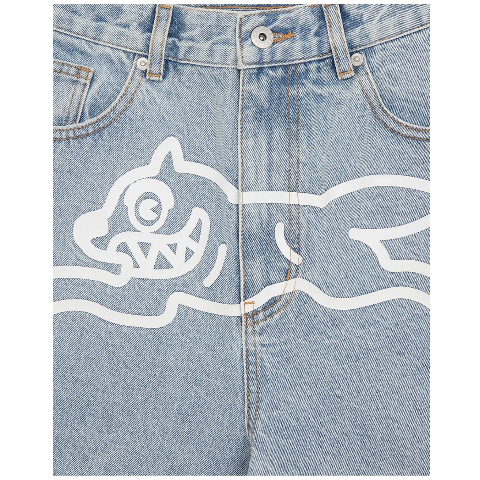 ICECREAM Running Dog Denim Shorts