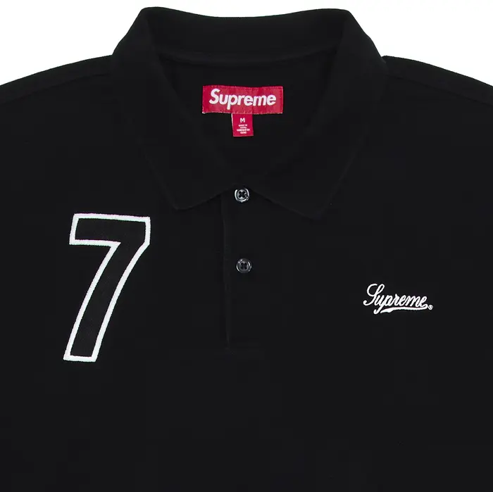 Supreme Cursive Polo 'Black