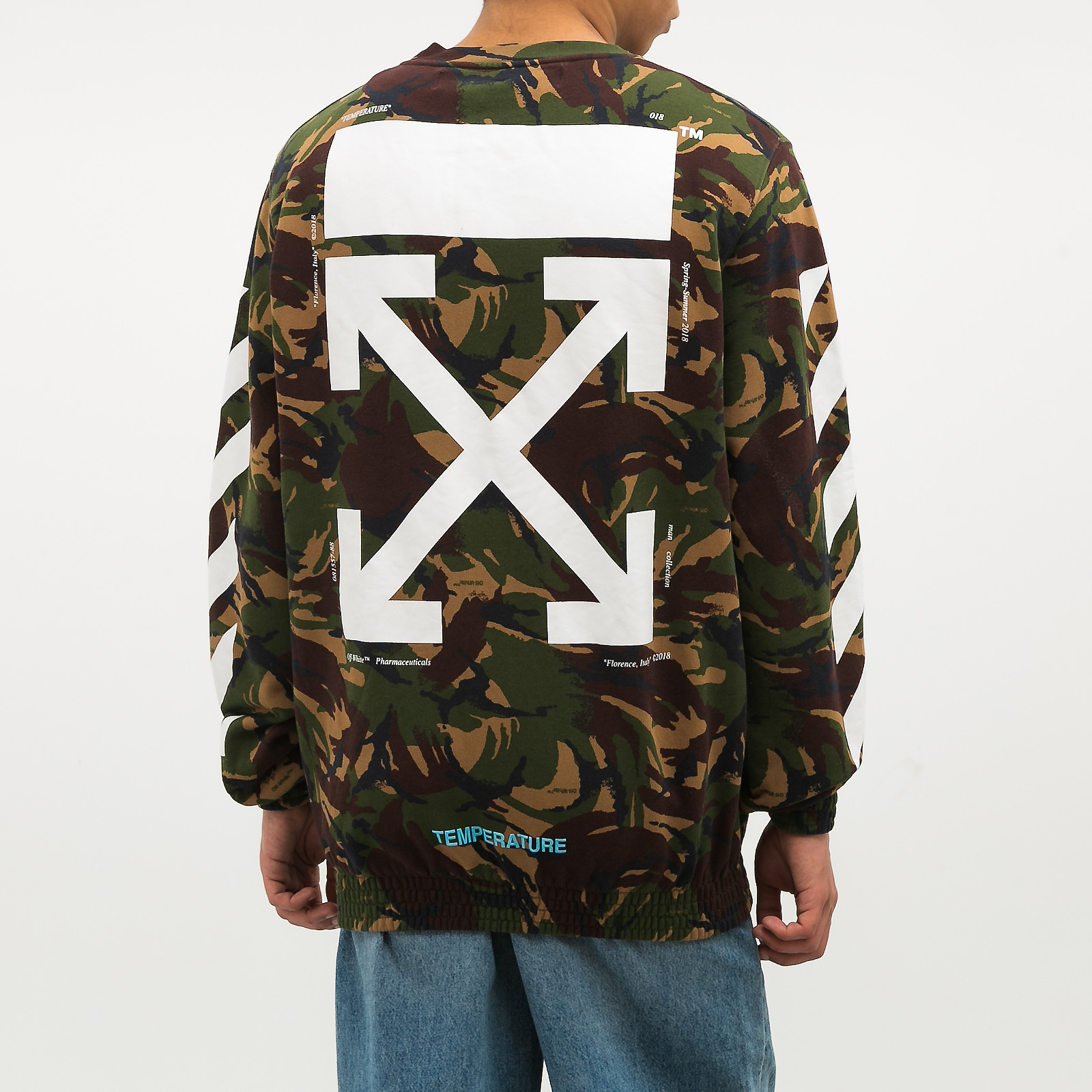  Off-White Camo Temperature Sweatshirt