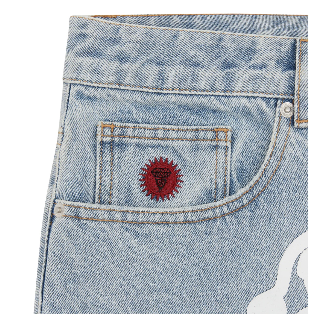 ICECREAM Running Dog Denim Shorts