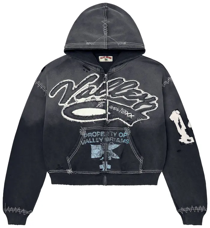 Valley Forever Religion Zip Up Hoodie Black