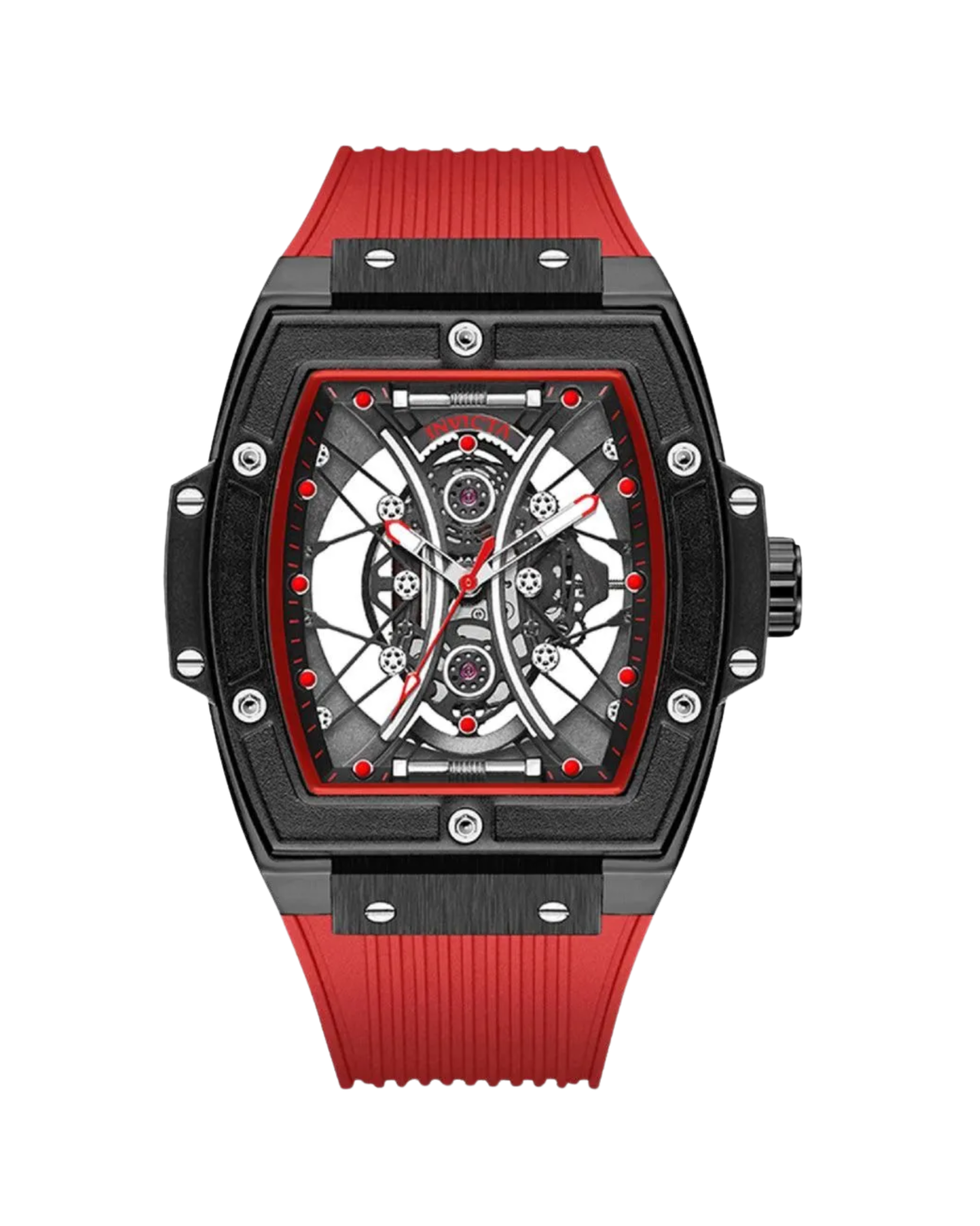 Invicta S1 Rally I by Invicta Men's Watch w/ Skeleton Dial - 50mm, Red
