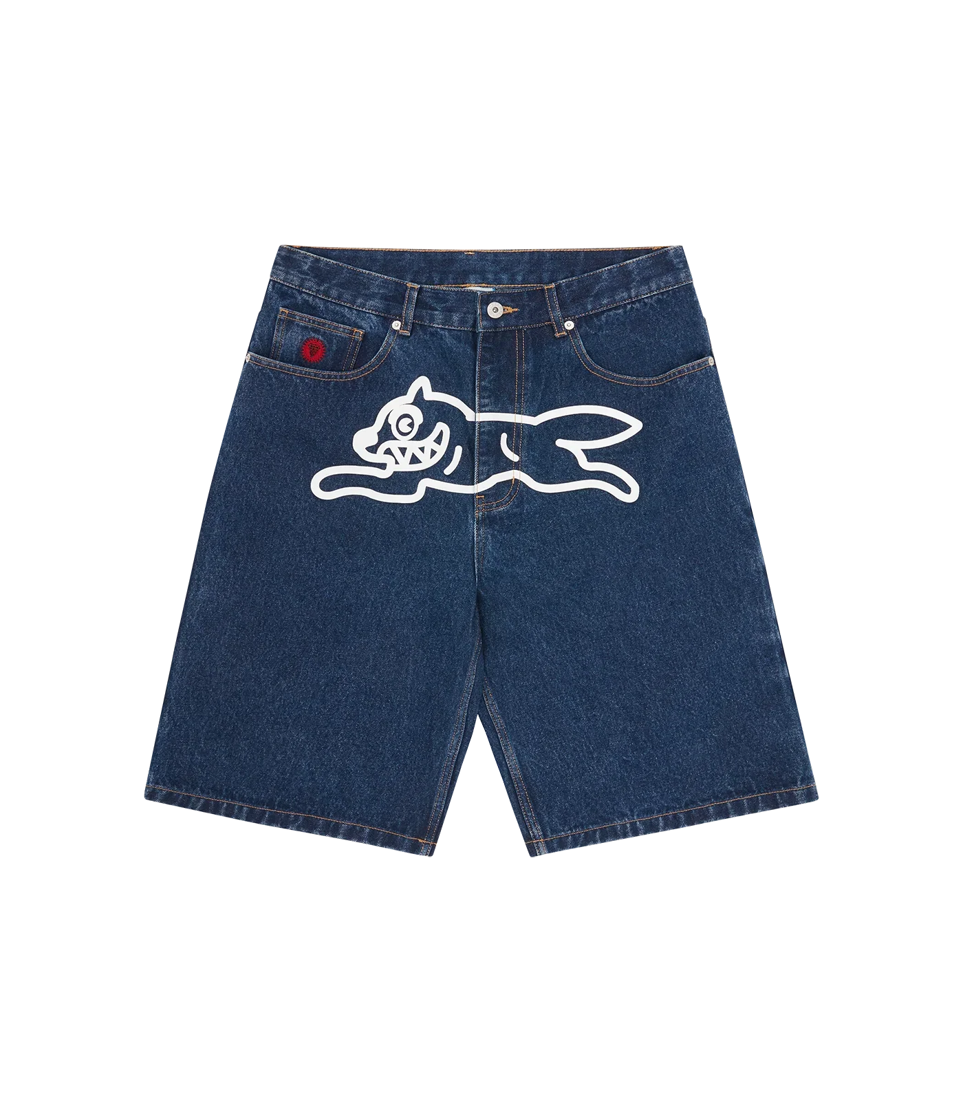 ICECREAM Running Dog Denim Shorts blue