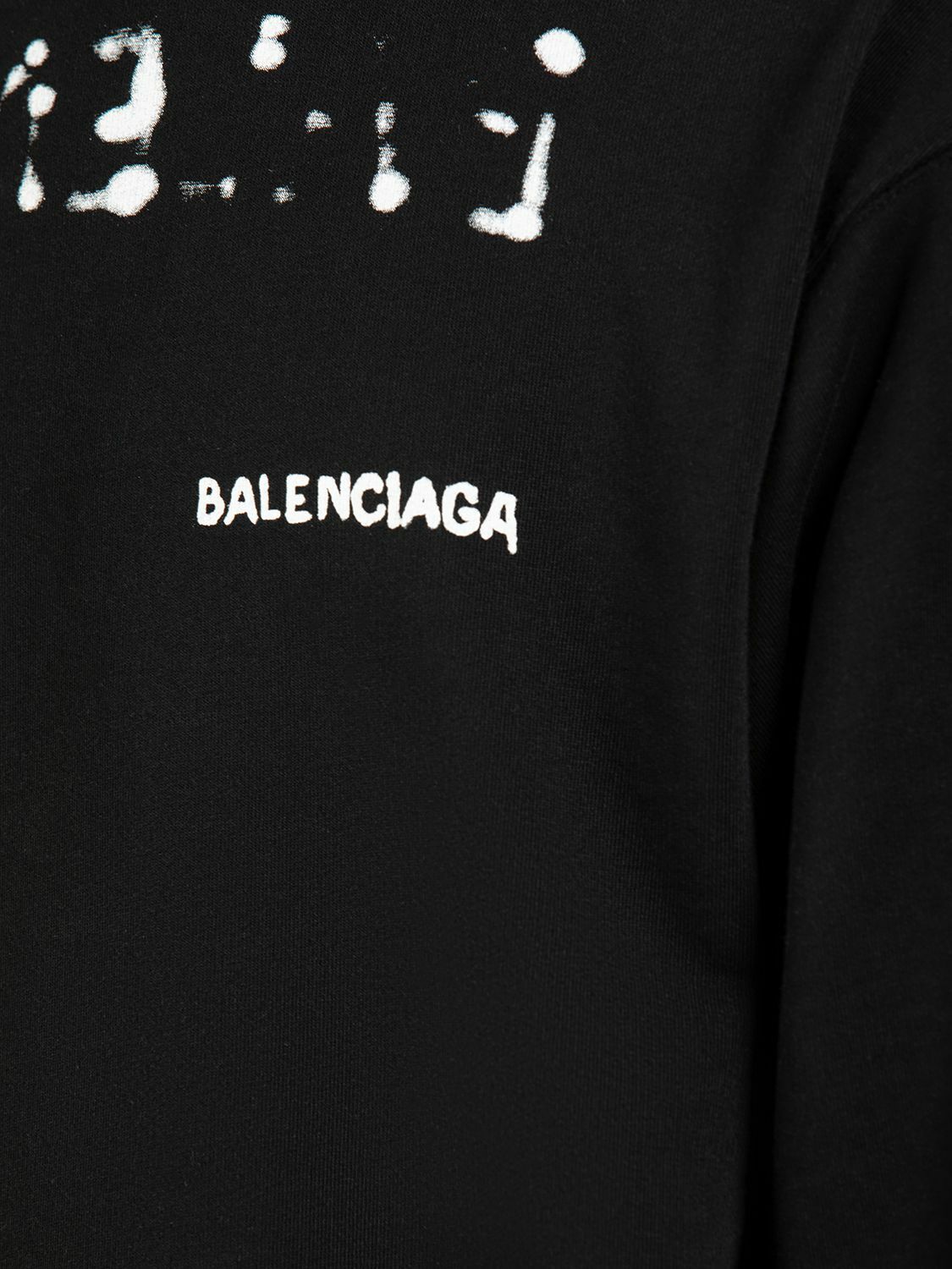 Balenciaga Hand Drawn-logo Cotton Hoodie