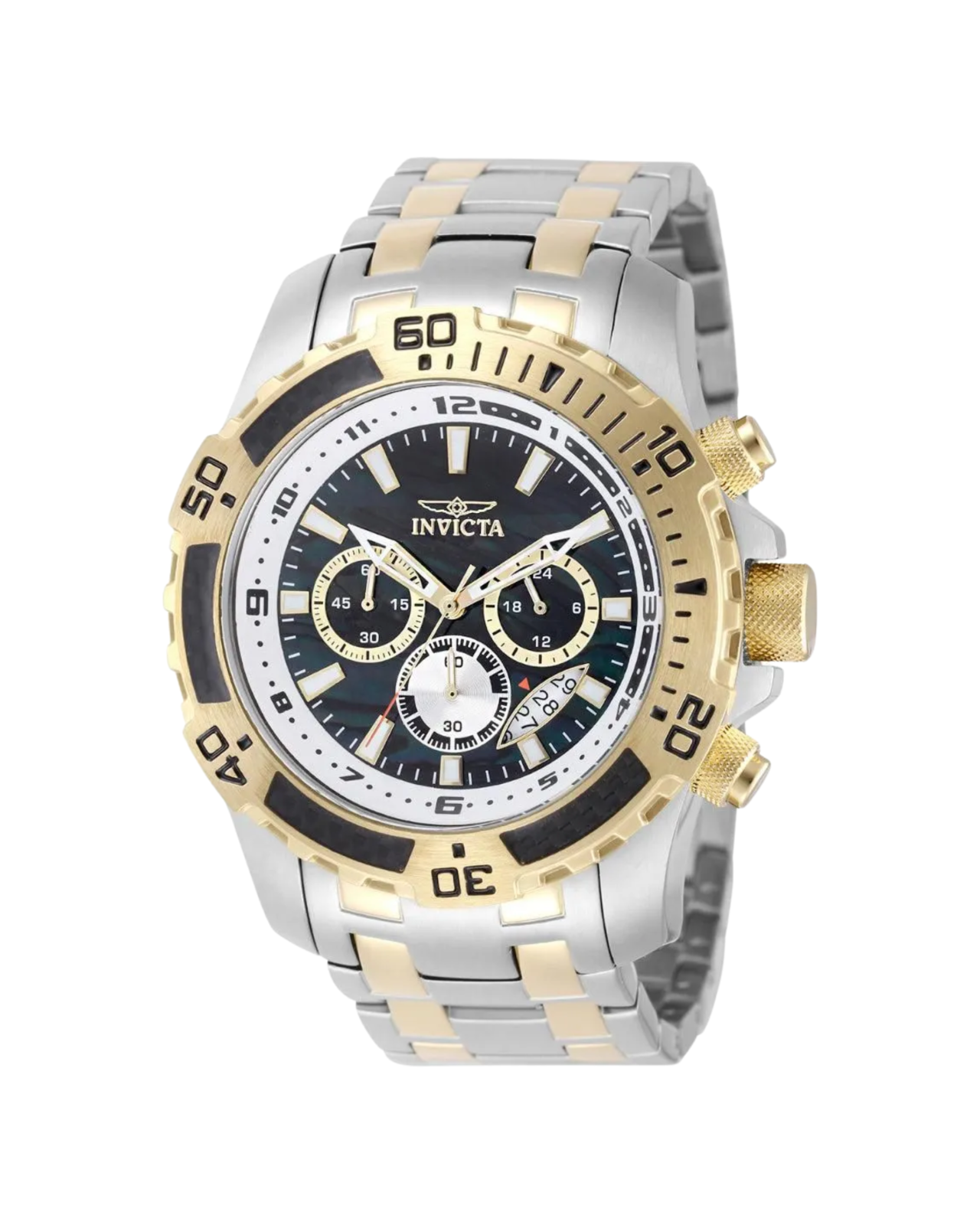 Invicta Pro Diver SCUBA Men's Watch w/ Abalone Dial - 51mm, Gold