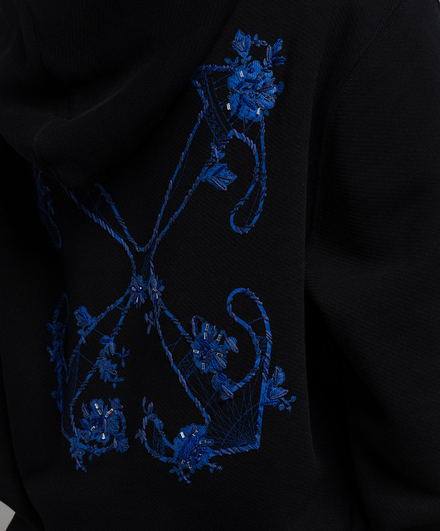 Off-White Arrow Floral Embroidered Hoodie