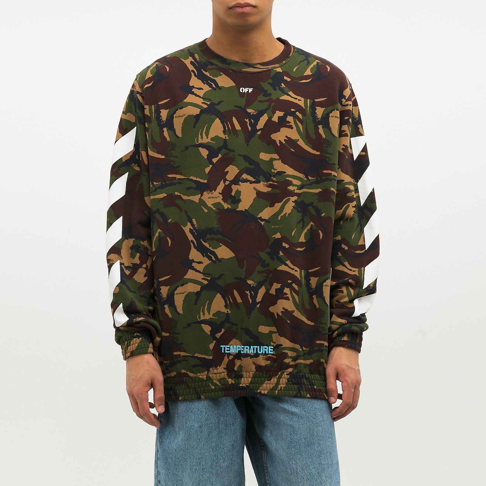  Off-White Camo Temperature Sweatshirt