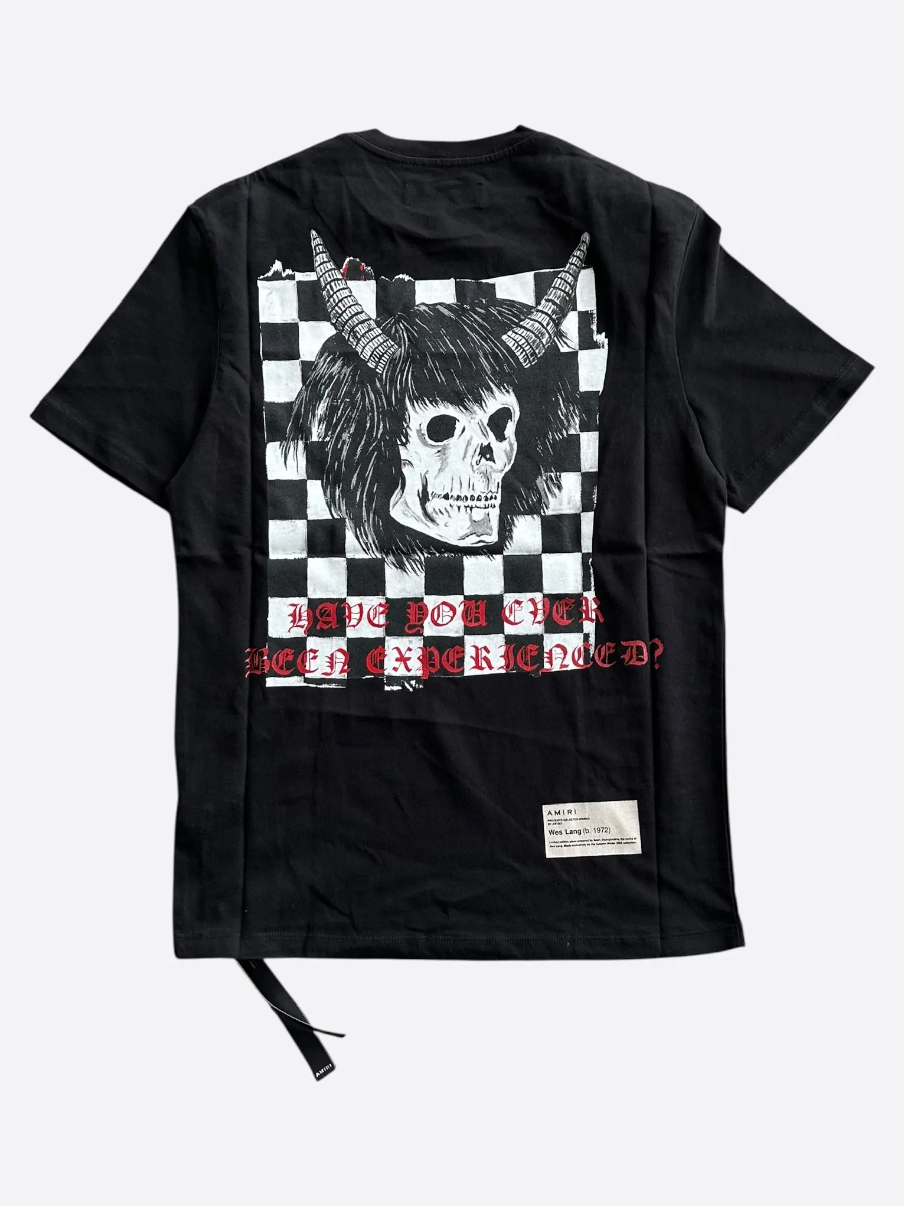 Amiri Checker Skull T-Shirt