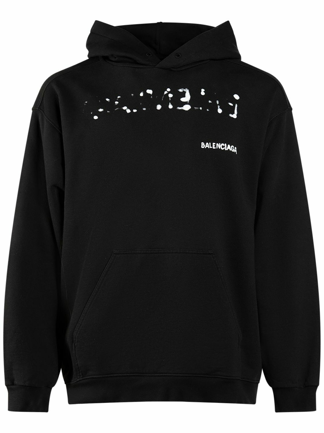 Balenciaga Hand Drawn-logo Cotton Hoodie