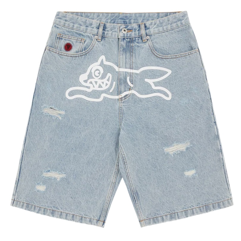 ICECREAM Running Dog Denim Shorts