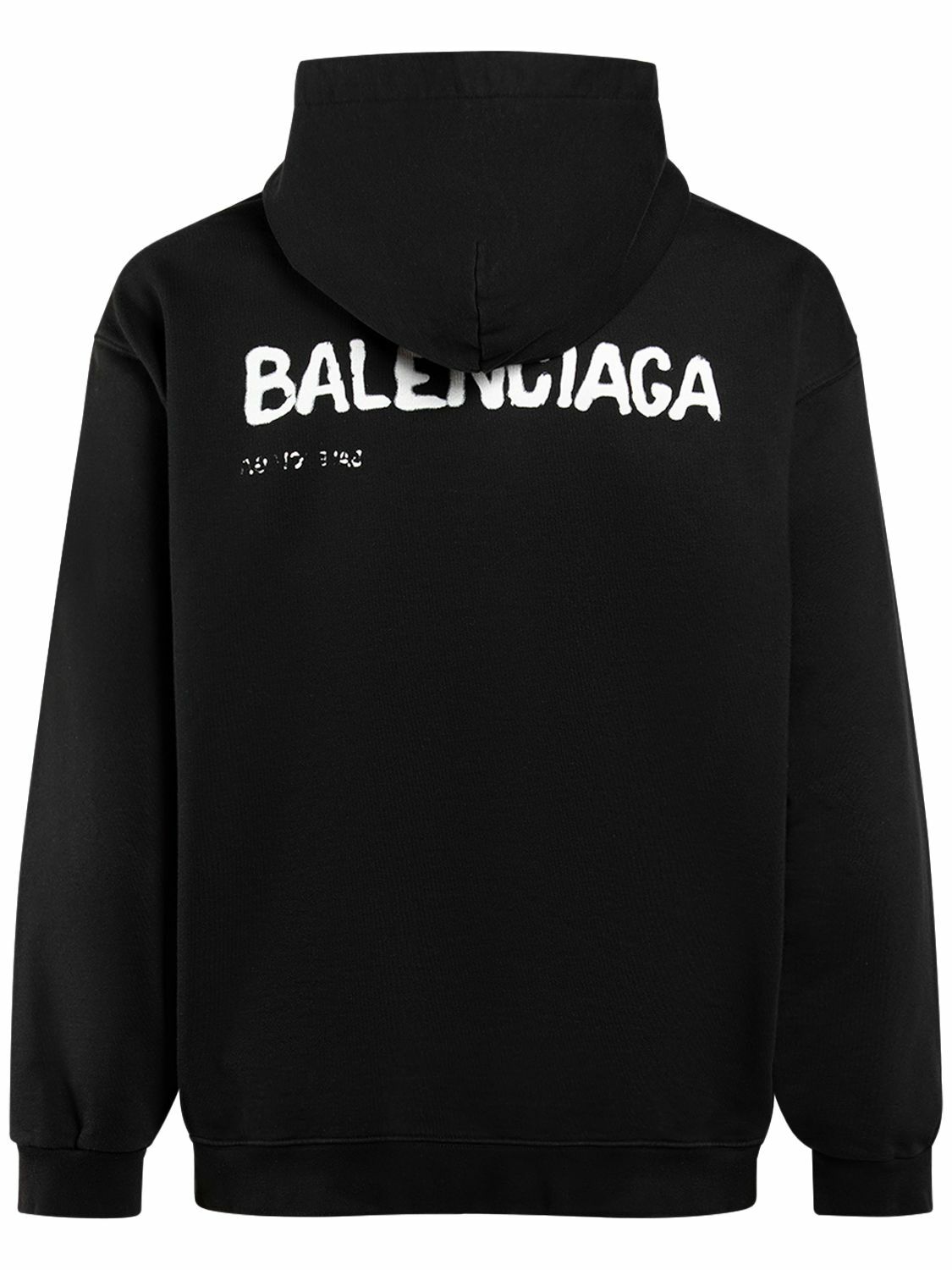 Balenciaga Hand Drawn-logo Cotton Hoodie